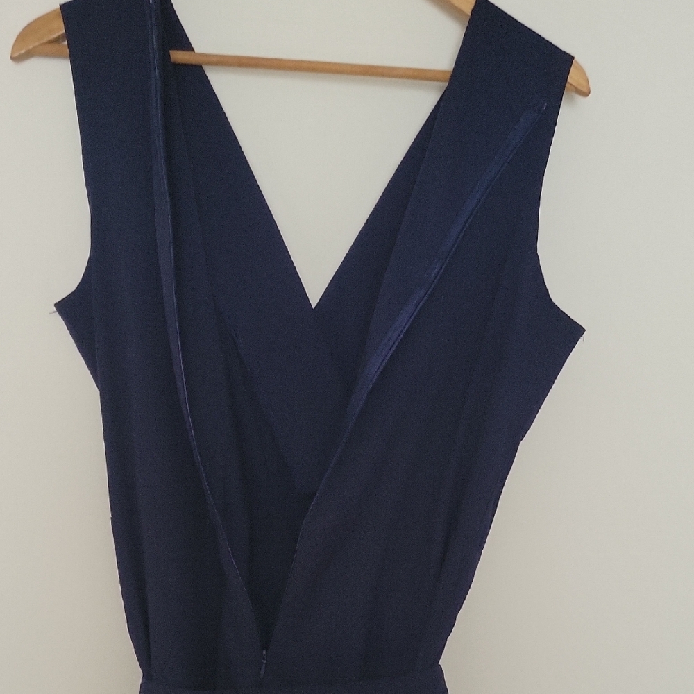 Sleeveless Navy Jumpsuit - Picture 4 of 5